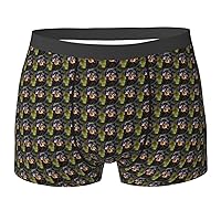 NEZIH rottweiler pattern Print Mens Boxer Briefs Funny Novelty Underwear Hilarious Gifts for Comfy Breathable