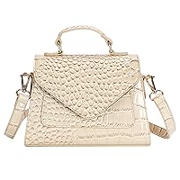 Crocodile Crossbody Shoulder Bags for Women, Small Trendy Purse for Phone, Womens Top Handle Clutches Handbags