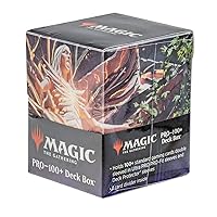 Ultra Pro - March of the Machine 100+ Deck Box ft. Wrenn and Realmbreaker for MTG, Store & Protect Gaming Cards, Valuable Trading Cards, Self Locking Lid, Store 100 Double Sleeved Cards