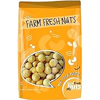 Dry Roasted Macadamia Nuts Unsalted (2 Lbs.) - Oven Roasted to Perfection in Small Batches for Added Freshness - Vegan & Keto Friendly - Farm Fresh Nuts Brand