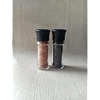 salt and pepper grinder mill with ceramic burr, 4 oz capacity, set of 2 (YCB-SP-I02)