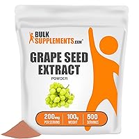 BulkSupplements.com Grape Seed Extract Powder - Vein Support Supplements - Polyphenols Supplement - Grapeseed Extract - Antioxidant Supplement (100 Grams - 3.5 oz)
