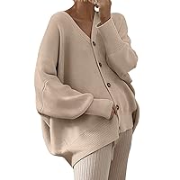 SweatyRocks Women's Graphic Embroidery Long Sleeve Loose Cardigan Open  Front Knit Cardigan Crop Sweater in 2023