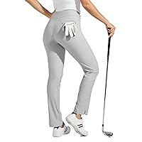 Willit Women's Golf Pants Stretch Casual Pull on Pants Quick Dry Hiking Pants Tummy Control