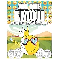 All The Emoji Coloring and Activity Book: For Kid 3-10 Emoji Color and Word Search, Maze, Spot The Different jumbo Book For Kid & Teenagers