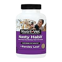 Nasty Habit Chewable Tablets for Dogs | Helps Stop Puppies and Dogs from Eating their Own Stool | 120 Count