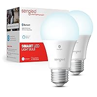 Alexa Light Bulb, S1 Auto Pairing with Alexa Devices, Smart Light Bulbs that Work with Alexa, Bluetooth Mesh Smart Home Lighting, Daylight 5000K, E26 60W Equivalent, 800LM, 2-Pack