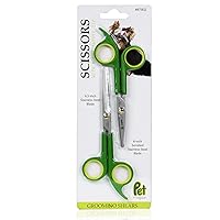 Japanese Stainless Steel Grooming Scissors (2) for Facial Hair and Larger for Body Trimming with Round Tip