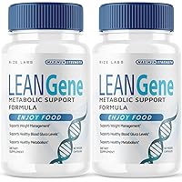 (2 Pack) Lean Gene Supplement, Lean Gene Metabolic Support Formula, Lean Gene for Advanced Weight Loss, Lean Gene Maximum Strength Capsules, LeanGenex All-Natural Pills, LeanGene Review (120 Capsules)