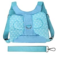 Baby Walking Harness Leash Slip Proof Prevent Lost Cute Toddler Handheld Walker Helper for 1 to 8 Years Old (Blue)