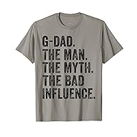 Mens G-dad The Man The Myth The Legend Funny Gift for Fathers T-Shirt