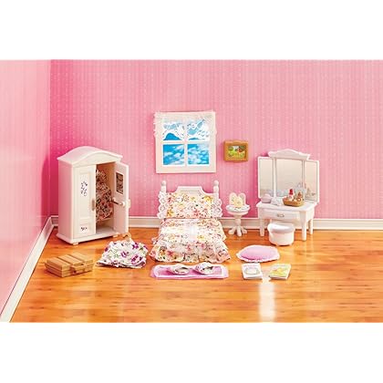 Calico Critters Deluxe Floral Bedroom Set , Lavender