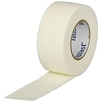 29608 Tensoplast Elastic Athletic Tape, Water Repellent and Air Permeable, White, 1