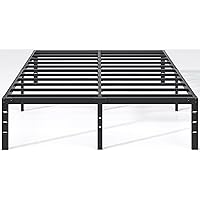 Metal Bed Frame-Simple and Atmospheric Metal Platform Bed Frame, Storage Space Under The Bed Heavy Duty Frame Bed, Sturdy Queen Size Bed Frame, 18 Inch, Queen