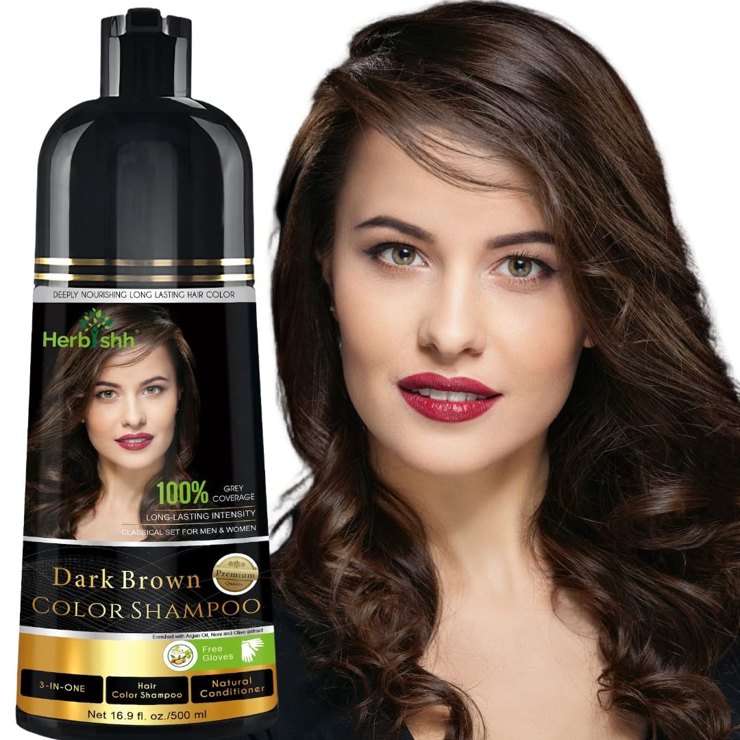 5 Minute Hair Coloring Shampoo + Conditioner (Dark Brown) – Plush Natural