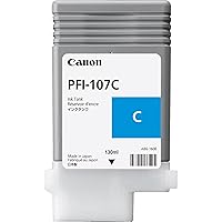 Canon PFI-107C Ink Tank 130 ml (Cyan) in Retail Packaging (CNM6706B001AA)