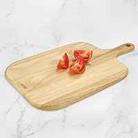 Rubber Wood Cutting Board with Handle 17