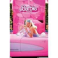 Trends International Mattel Barbie: The Movie - Barbie Car Wall Poster, 22.375