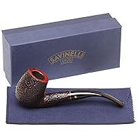 Savinelli Roma - Rome Inspired Briar Wood Tobacco Pipes, Hand Crafted & Unique Tobacco Pipe, Traditional Wood Pipe From Italy (606 KS)