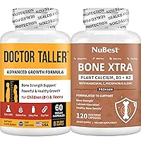[Doctor Taller & Bone Xtra] - Elevate Height Growth Supplement - Bundle Height Growth for Halal, Kosher with Vegan Capsules - Support Teens Grow Strong and Powerful Height Growth