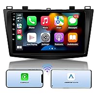 Eonon Android 10 Car Stereo, CarPlay & Android Auto Car Stereo Receiver, 9 Inch Din Car Radio Compatible with Mazda 3 (2010-2013), Built-in DSP/IPS Display, Support Custom UI/Bluetooth 5.0-Q63SE