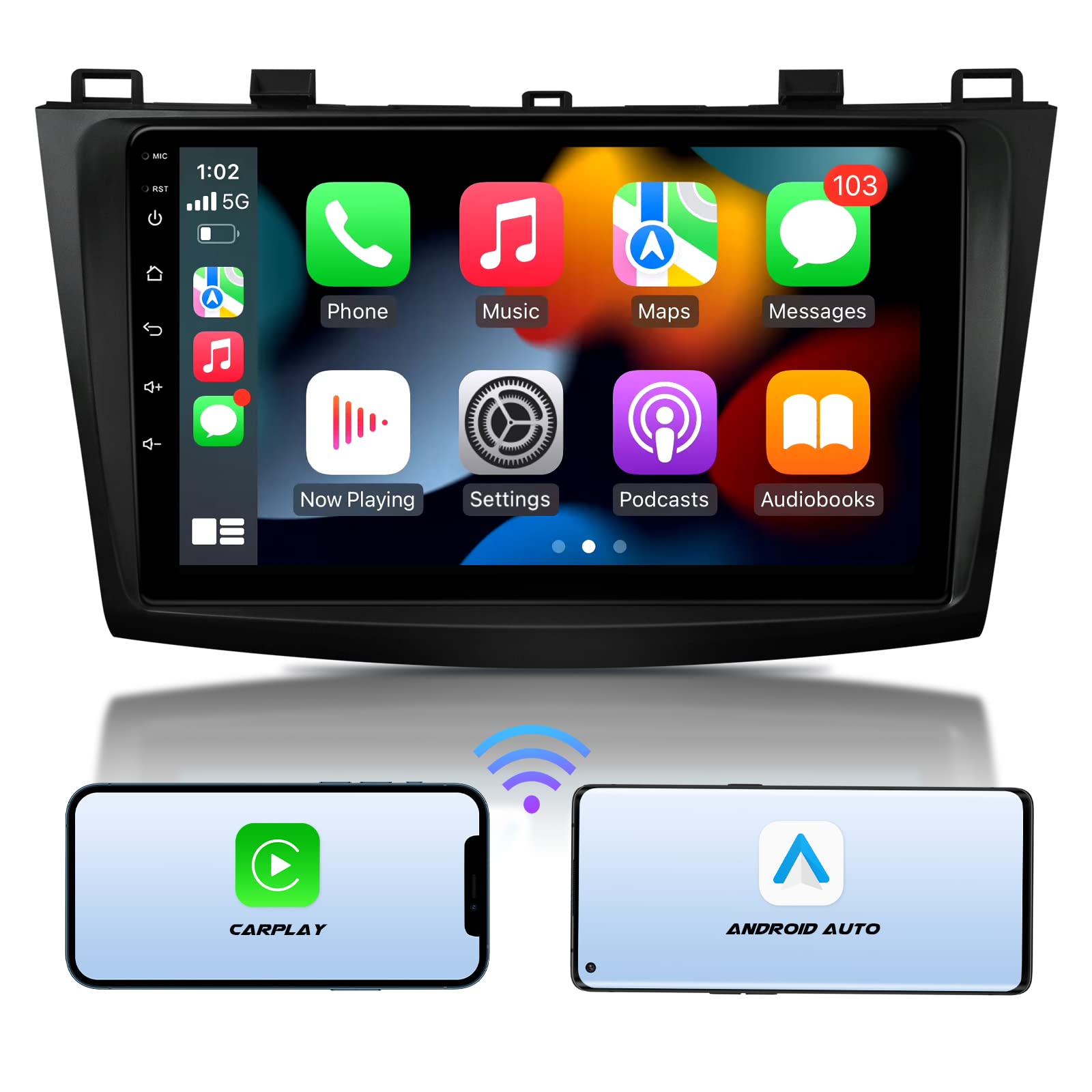 Mua Eonon Apple CarPlay & Android Auto Car Stereo Receiver, Android 11  Single Din Car Radio Applicable to Mazda 3 (2010-2013), Built-in DSP/IPS  Display, Support Bluetooth  Inch-R63 trên Amazon Mỹ chính