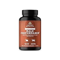 Organ Supplements for Men, Once Daily Grass-Fed and Wild Organ Complex Capsules, Liver, Prostate, Pancreas Supports Male Performance, Healthy Aging, 30 Ct