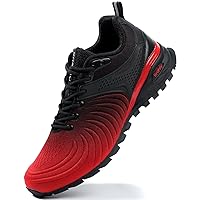 Kricely Men's Walking Shoes Breathable Lightweight Fashion Sneakers Non Slip Sport Gym Jogging Trail Running Shoes