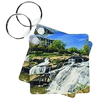 3dRose - Cities of The World - Greenville Falls Park, South Carolina - Key Chains (kc-268629-1)