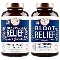 WINDSOR BOTANICALS Menopause Supplements and Bloat Relief Probiotic - Female Helath Bundle