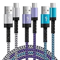 Type C Charger Cable Fast Charging, [10FT,3Pack] Long Android Phone Charger USB A to USB C Cord for Samsung Galaxy S24 A54 A14 A23 A13 S23 Ultra S22 S21 FE S20 Z Fold5 Flip5,Google Pixel 8 7a 7 Pro 6a