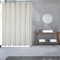 GlowSol Embossed Pattern Shower Curtain Water Proof Shower Curtain for Bathroom Microfiber Fabric Shower Curtain, 72