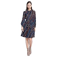 Maggy London Women's Long Sleeve Back Cut Out Mini Dress