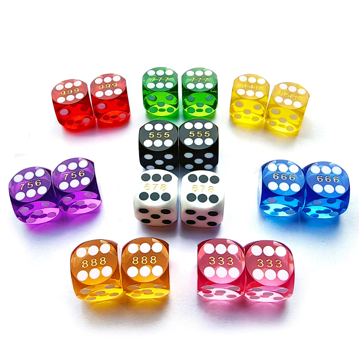 Bescon Professional Precision Dice Round Corner 9/16