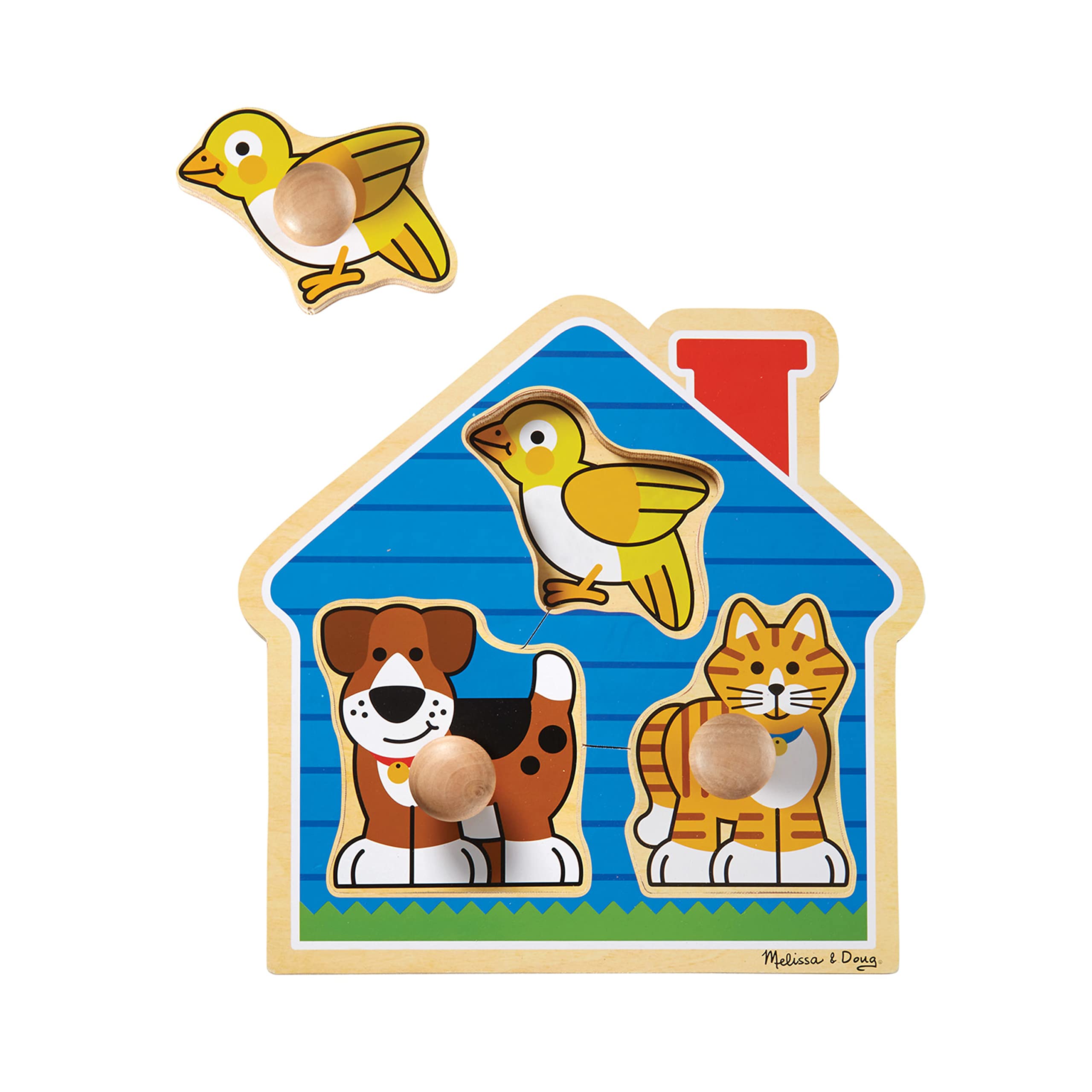 Melissa & Doug Pets Jumbo Knob Wooden Puzzle