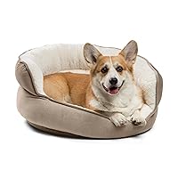 Best Friends by Sheri Throne High Bolster Orthopedic Relief Cat and Dog Bed in Jumbo Wheat