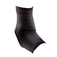 DonJoy Performance Figure 8 Ankle Sleeve with Straps for Moderate Support - Ankle Sprains, Strains, Inflammation, Swelling, Pain