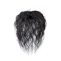 Hair Toppers For Women Real Human Hair With Bangs 10inch Breathable Wiglets Hairpieces Women Toupee Clip In Top Hair Pieces Topper (Color : Brown, Size : 7 * 10)