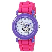 Disney Minnie Mouse Kids' WDS000753 Minnie Mouse Analog Display Analog Quartz Pink Watch