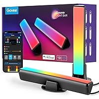 Smart LED Light Bars, Work with Alexa and Google Assistant, RGBICWW WiFi TV Backlights with Scene and Music Modes for Gaming, Pictures, PC, Room Decoration