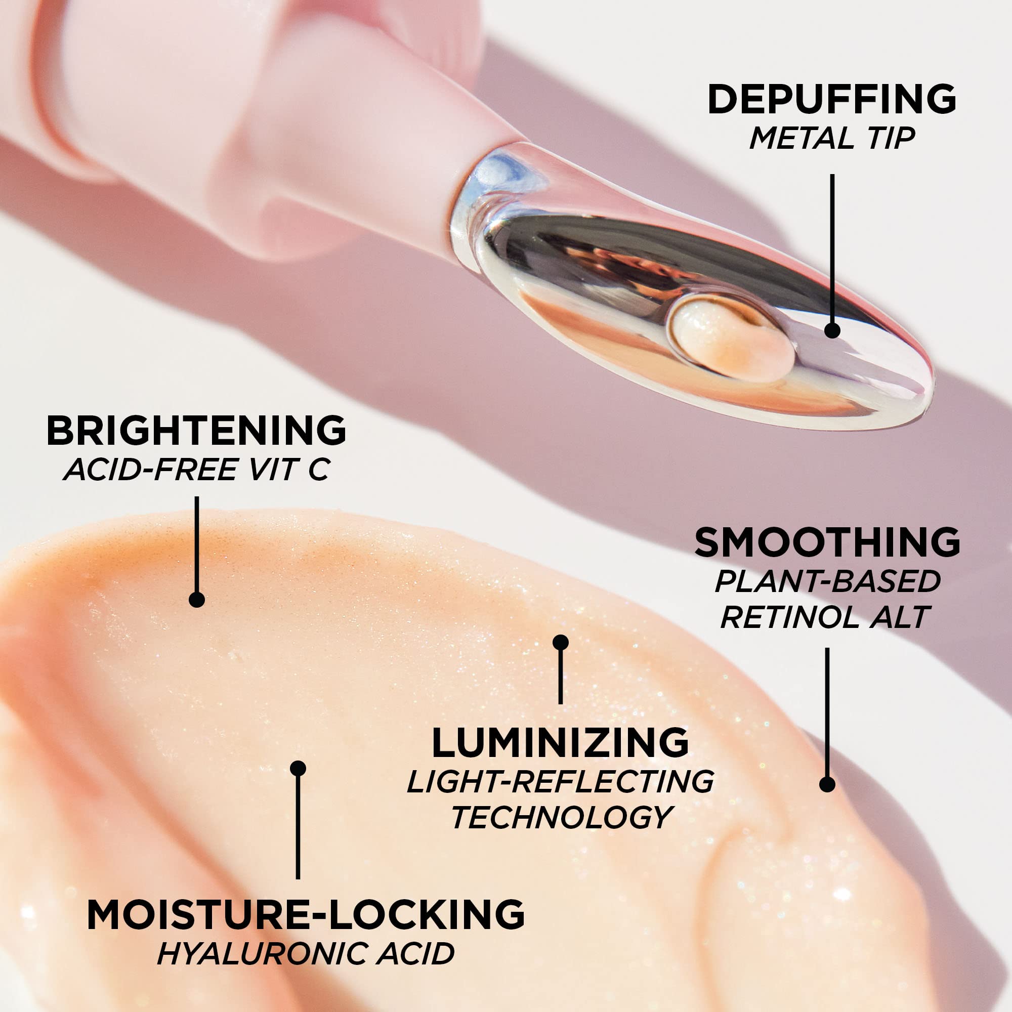 BeautyBio The Eyelighter Concentrate. Smoothing, Brightening & Priming Serum + Depuffing Tool, 1 ct.