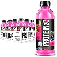 15g Whey Protein Isolate Infused Water, Ready To Drink, Sugar Free, Gluten Free, Lactose Free, No Artificial Sweeteners, Dragonfruit Blackberry, 16.9 oz Bottle (Pack of 12)