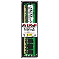 A-Tech 2GB DDR2 800MHz UDIMM PC2-6400 CL6 1.8V DIMM Non-ECC Unbuffered Desktop RAM Memory Module