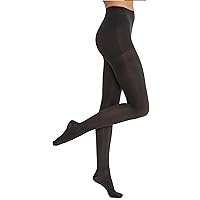 Opaque Waist High 20-30 mmHg Compression Stockings Pantyhose, Closed Toe, X-Large, Anthracite