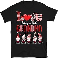 Personalized Grandma Sweethearts Shirt, Custom Valentine Nana Mimi Mom Shirt, Funny Valentine Matching Kids Name on Shirt