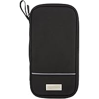 Amazon Basics RFID Travel Passport Wallet Organizer, 10 x 5 Inches, Black, Solid