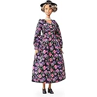 Barbie Inspiring Women Eleanor Roosevelt Doll (12-inch) Wearing Floral Dress, with Doll Stand & Certificate of Authenticity, Gift for Kids & Collectors