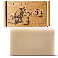 Goat Milk Soap Bar with Nutritive Oils 100% Natural Bar Soap 5.29 Oz, All Skin Types, Organic Soap, sweet fragrance, Neutral pH
