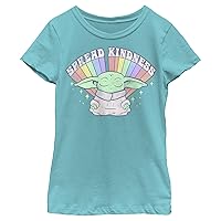 The Mandalorian Girl's Star Wars Spread Kindness Rainbow T-Shirt