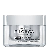 Filorga NCEF-Reverse Multi-Correction Skin Moisturizer Cream, Anti Aging Formula of Hyaluronic Acid, Collagen, and Vitamin to Reduce Wrinkles and Restore Skin Elasticity of the Eye and Face, 1.69 oz